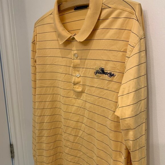 Bobby Jones long sleeve yellow stripe size xl - Picture 1 of 8